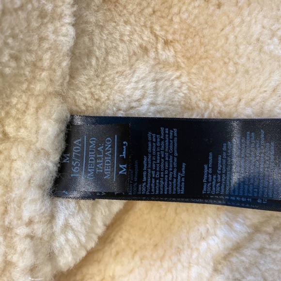 All Saints Shearling Farley Jacket - Picture 12 of 13